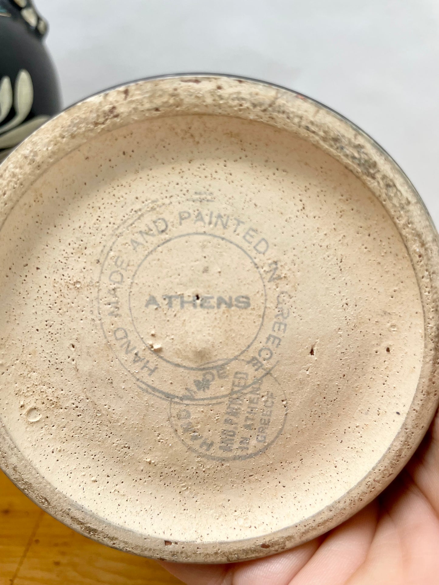 Pair of pottery urns made in Greece