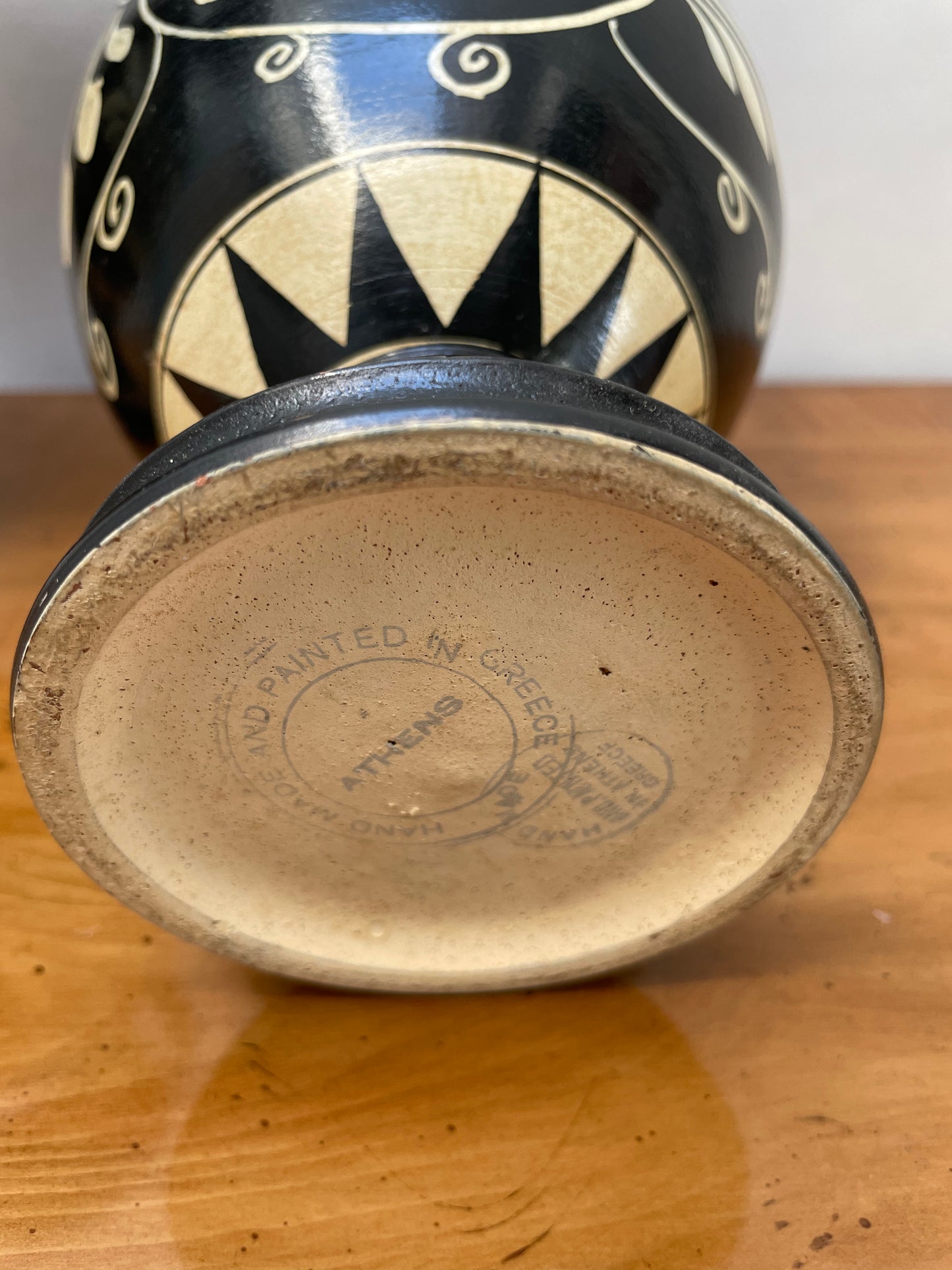 Pair of pottery urns made in Greece