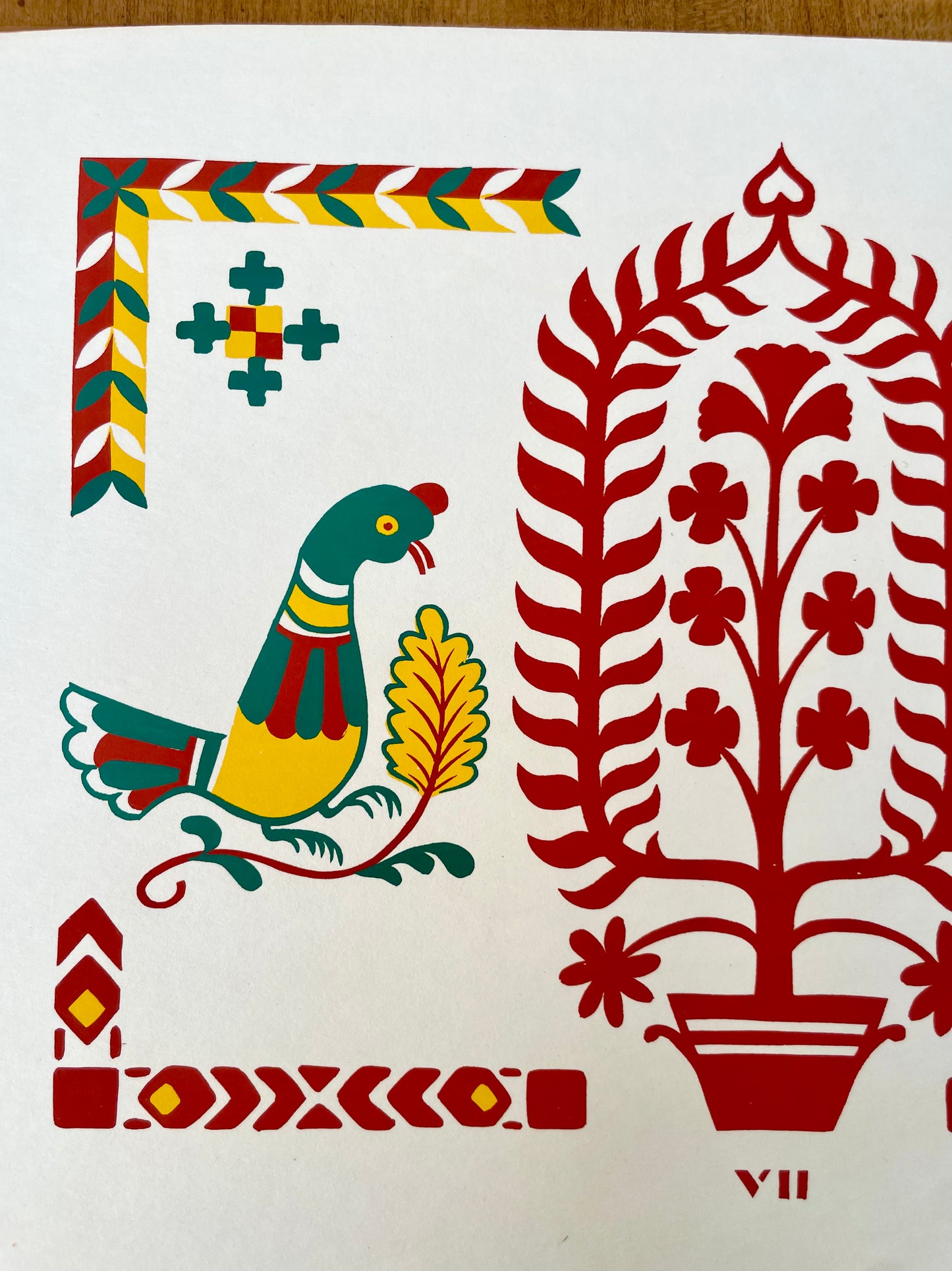 Colorful Folk Art Prints on Paper
