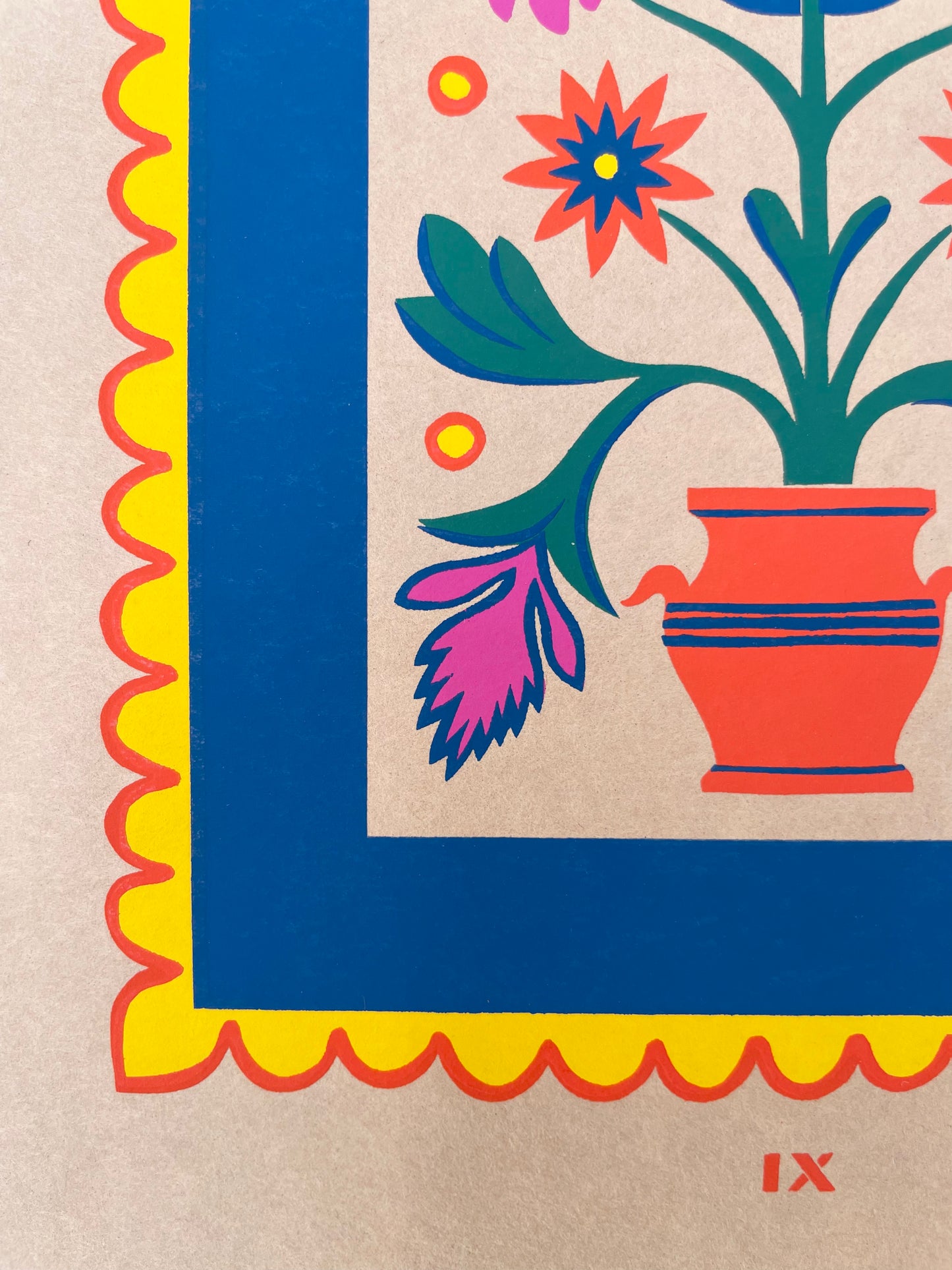 Colorful Folk Art Prints on Paper