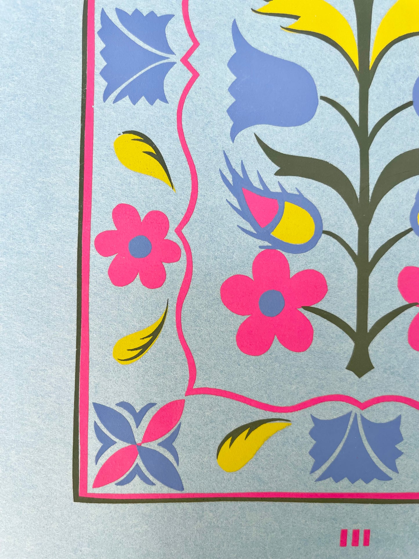 Colorful Folk Art Prints on Paper